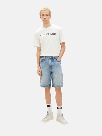 TOM TAILOR DENIM Regular Shorts in Blau