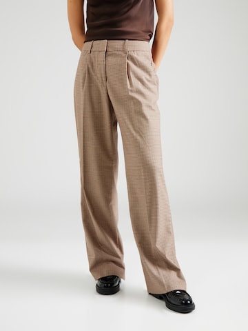 Wide Leg Pantalon ESPRIT en marron : devant