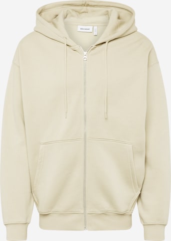 WEEKDAY Sweat jacket in Beige: front