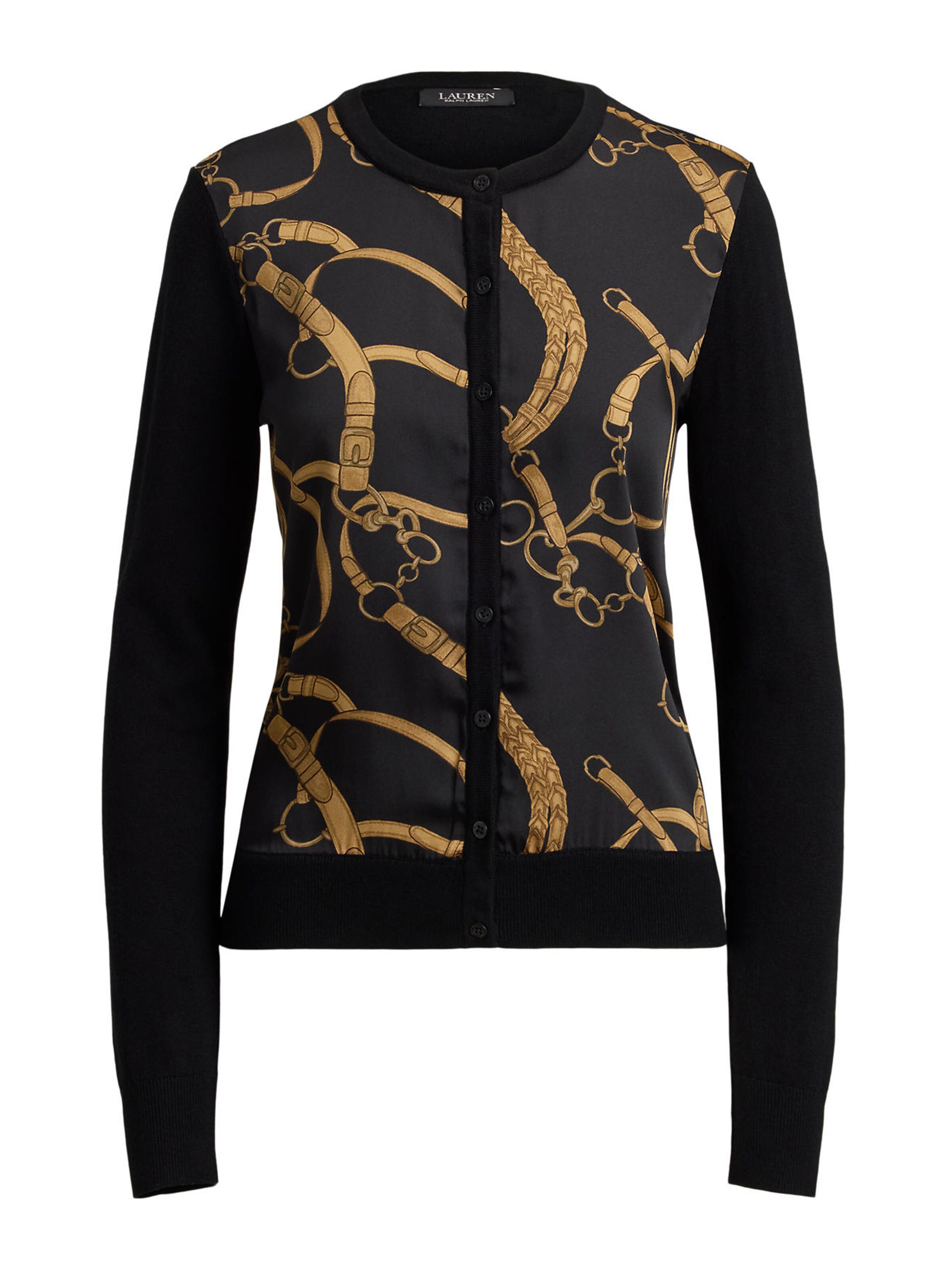Lauren Ralph Lauren - Cárdigan en negro: frente