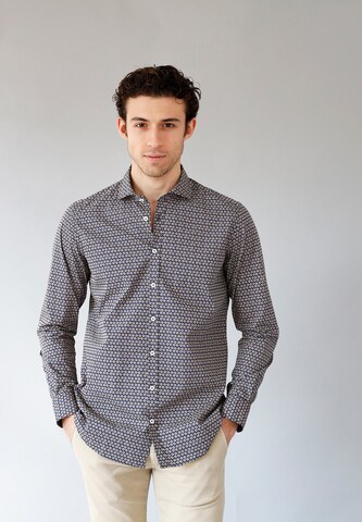 Black Label Shirt Regular Fit Hemd 'Mexico' in Blau