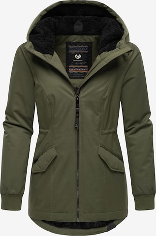 RagwearTehnička jakna 'Dowey Warm Rain' - zelena boja: prednji dio