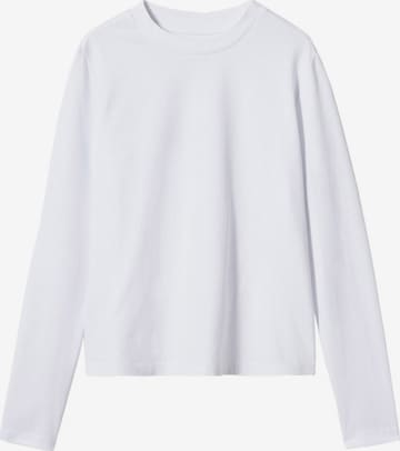 MANGO Тениска 'RIBI' в бяло: отпред