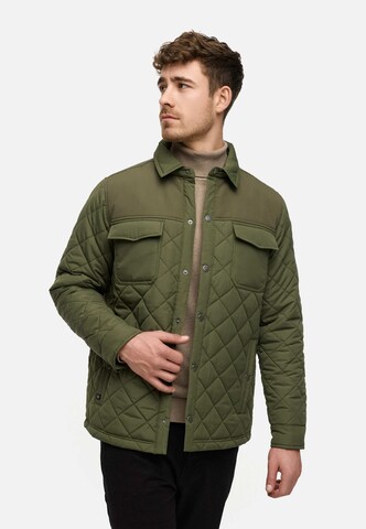 INDICODE JEANS Tussenjas 'Dome' in Groen: voorkant