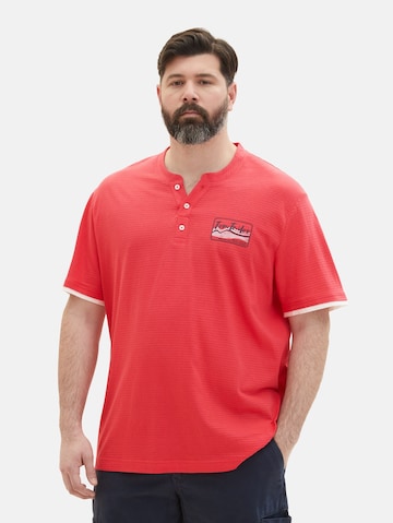 TOM TAILOR Men + T-shirt i röd: framsida