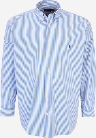 Polo Ralph Lauren Big & Tall Button Up Shirt in Blue: front