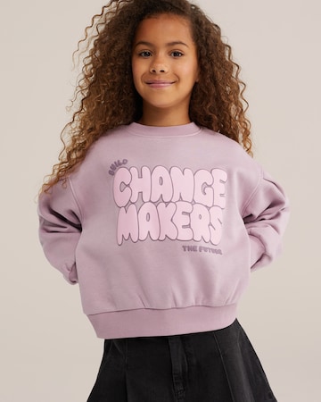 WE Fashion - Sweatshirt em rosa: frente