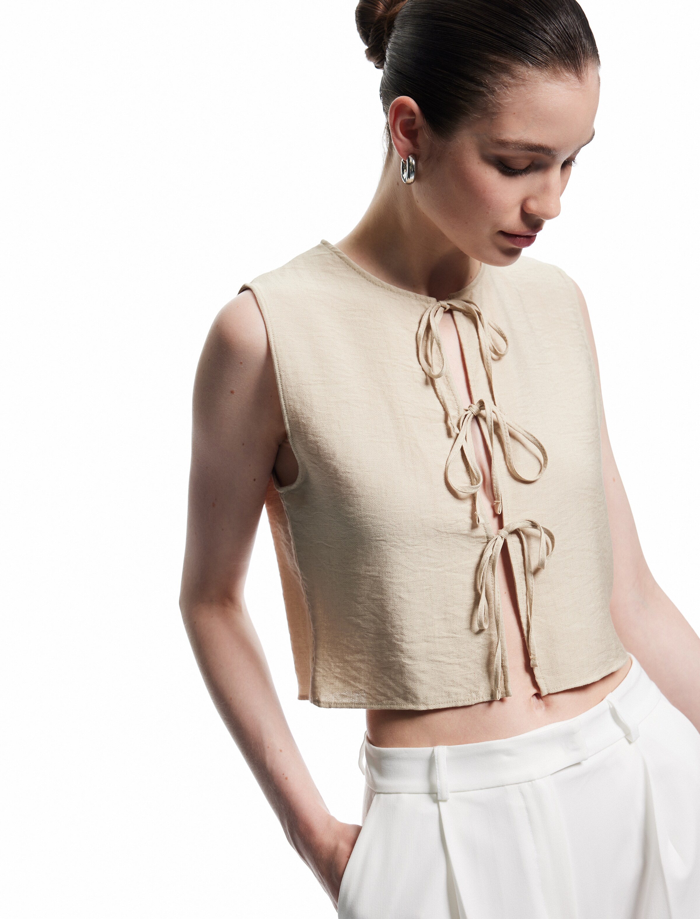 Koton Blusentop in Beige