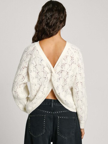 Pepe Jeans Pullover 'Nova' in Weiß: Vorderseite