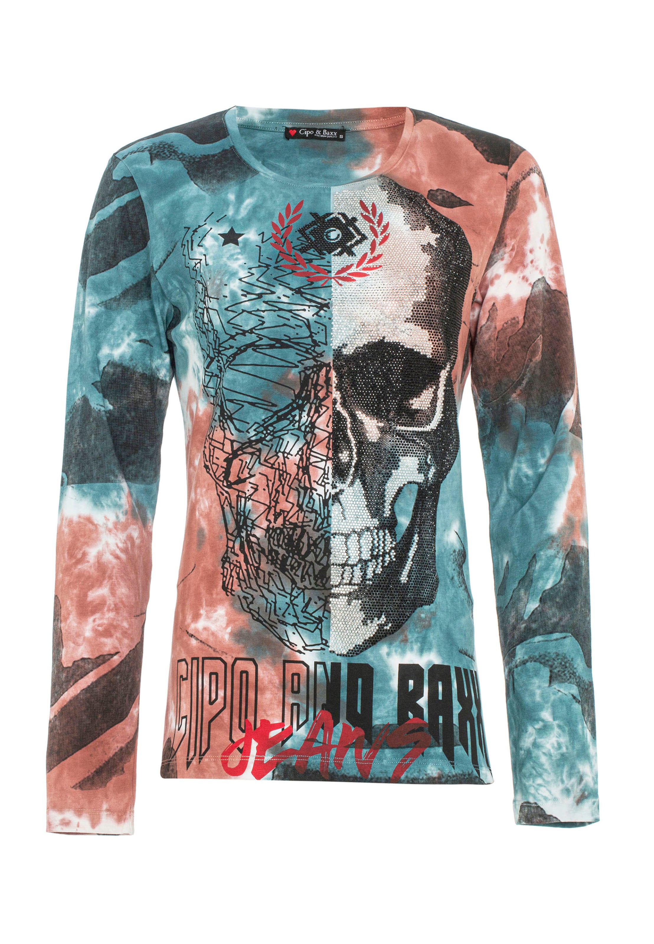 CIPO & BAXX Sweatshirt in Gemengde kleuren: voorkant