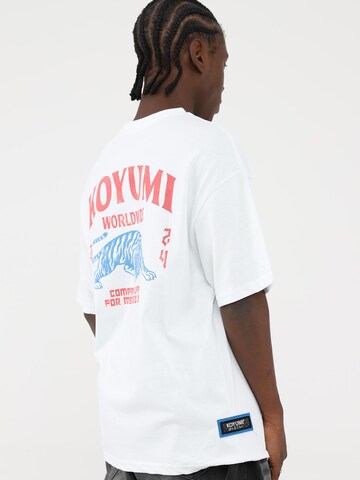 Koyumi Shirt 'Oversize Panthera Tigris DTG Print T-Shirt – Heavy Cotton' in White
