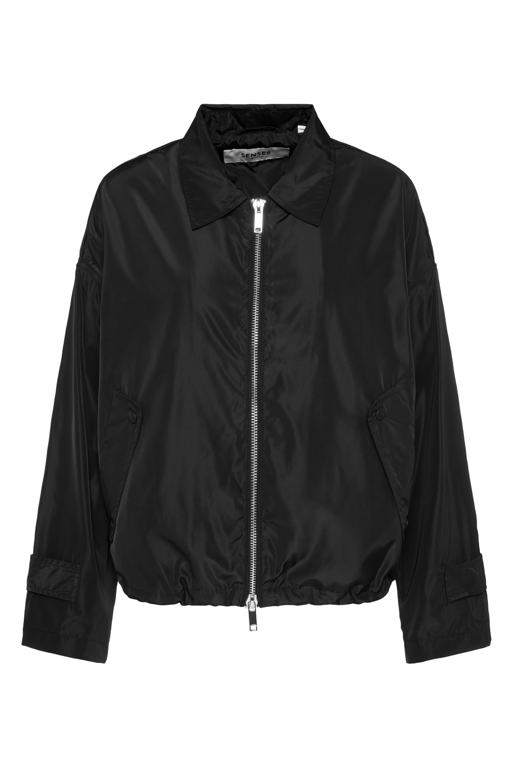 SENSES.THE LABEL Between-Season Jacket 'Oc:tavia' in Black: front