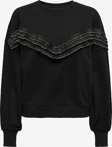 Sweat-shirt 'THEA' ONLY en noir : devant