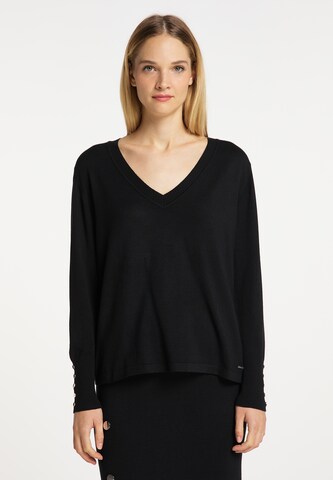 DreiMaster Klassik Sweater in Black: front