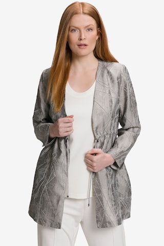 Ulla Popken Between-Season Jacket in Silver: front