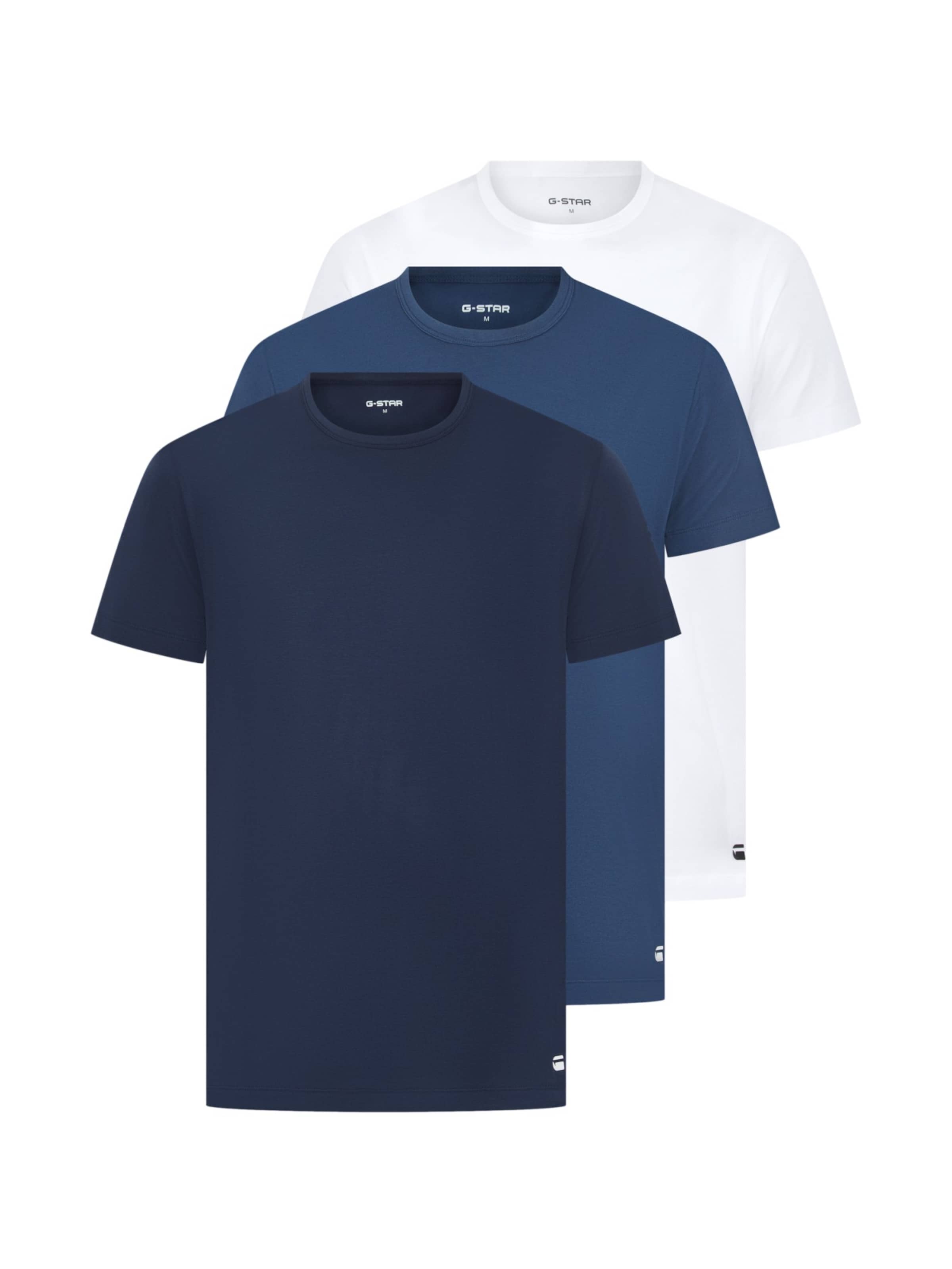 G-STAR Shirt 'Cove' in Blue / Dark blue / White, Item view