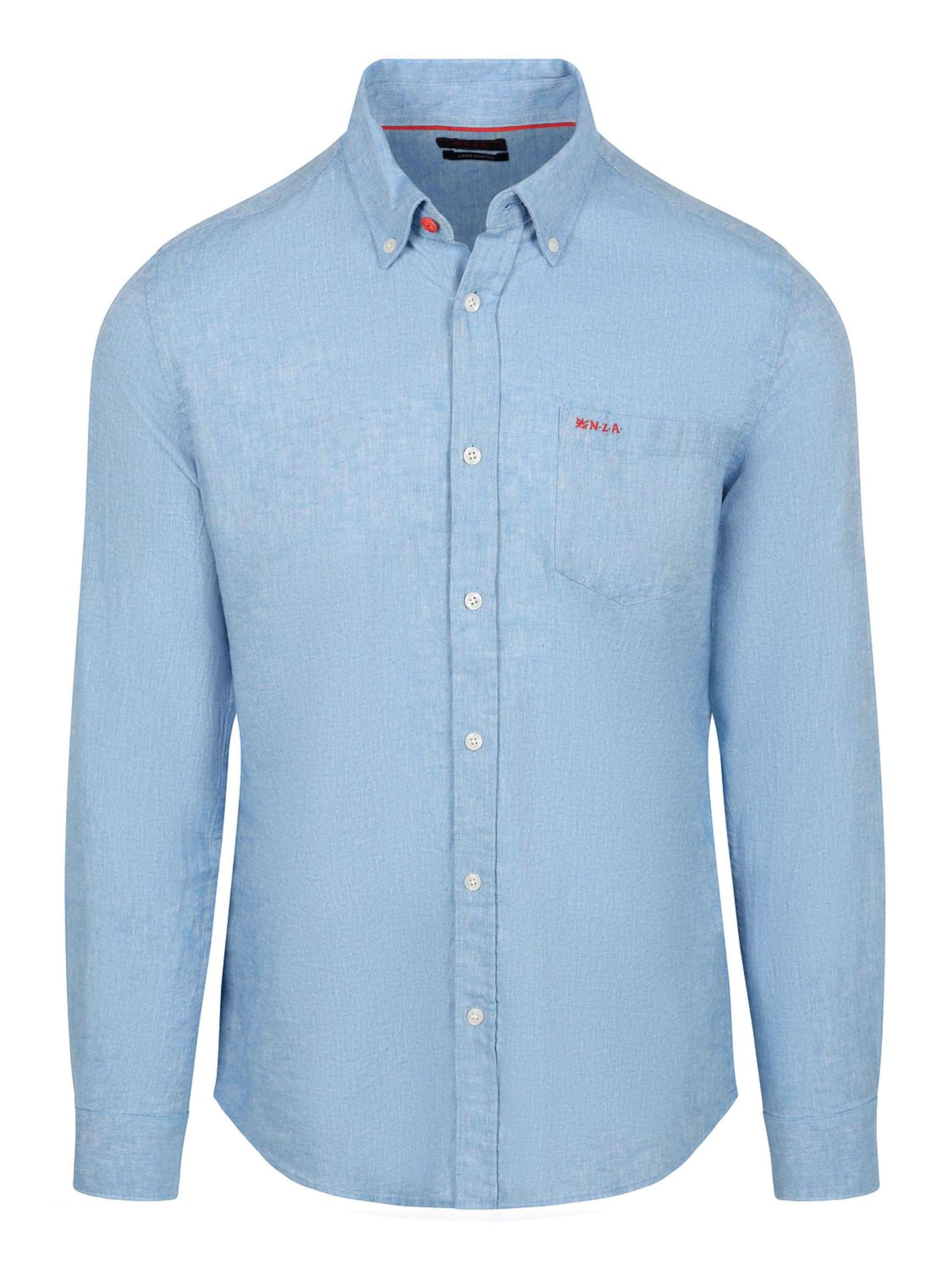 NZA New Zealand Auckland Comfort fit Overhemd in Blauw: voorkant
