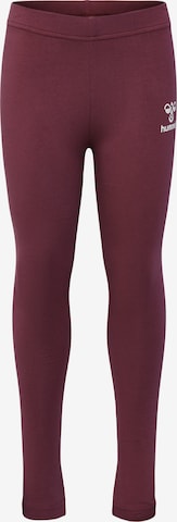 Hummel Workout Pants 'Onze' in Purple: front