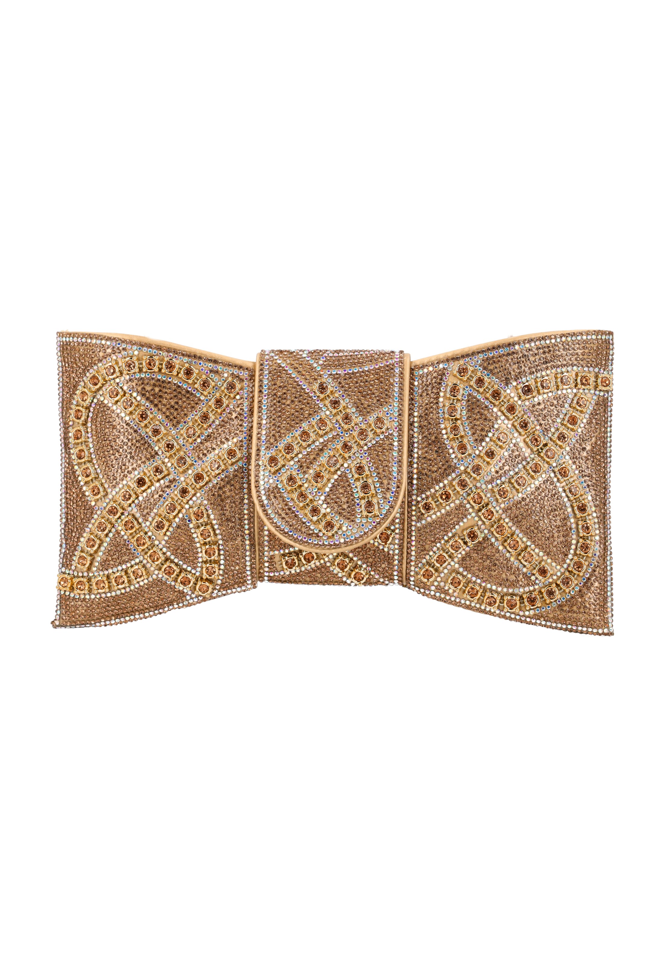 faina Clutch in Beige: voorkant