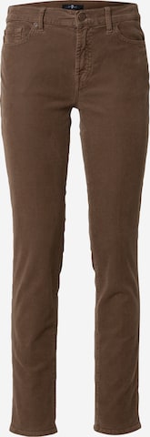 7 for all mankind Pants 'ROXANNE' in Brown: front