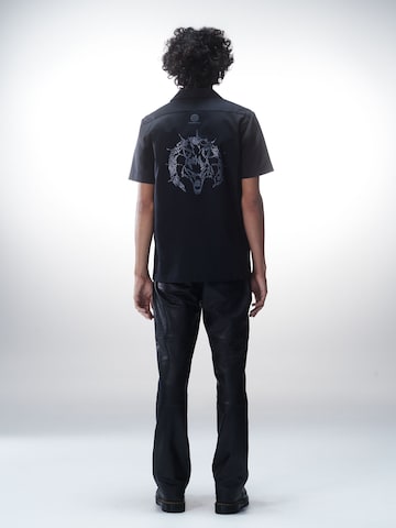 Luka Sabbat for ABOUT YOU Regular fit Button Up Shirt 'Peer' in Black