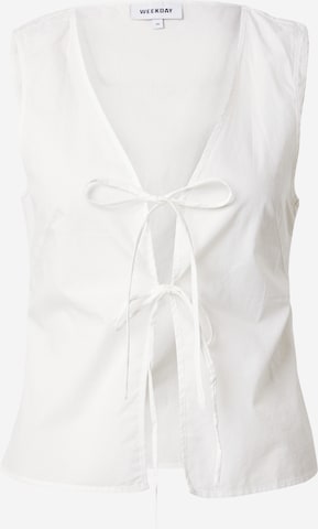 Camicia da donna 'Cecile' di WEEKDAY in bianco: frontale