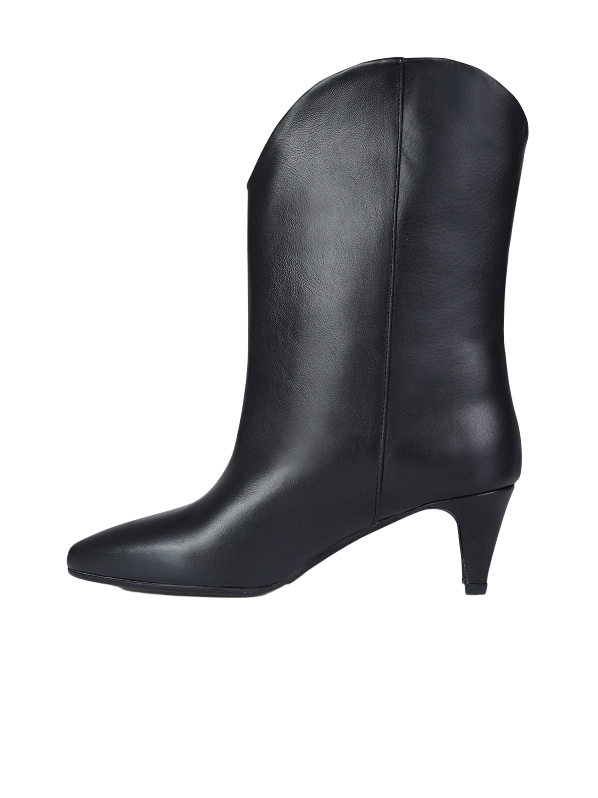 GISEL MOIRE Enkellaarsje 'Enea' in Zwart: voorkant