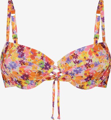 Hunkemöller T-shirt Bikinitop 'Tiki' in Oranje: voorkant