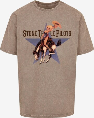 T-Shirt 'Stone Temple Pilots - Cowgirl' Merchcode en marron : devant