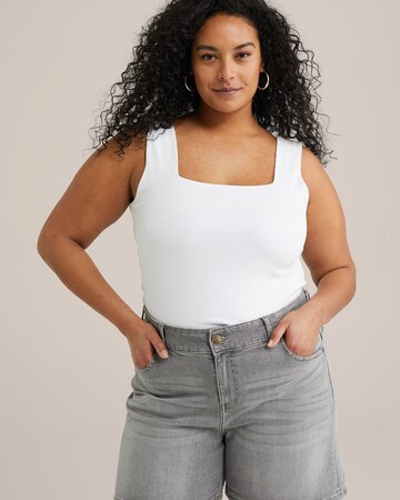 WE Fashion Topp i vit: framsida