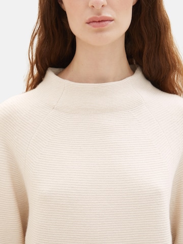 TOM TAILOR Pullover in Beige