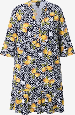 Robe Ulla Popken en bleu : devant