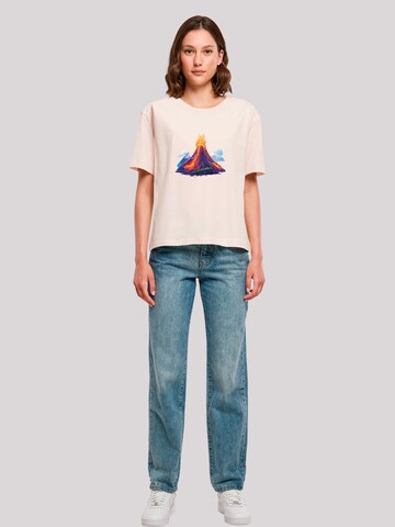 T-shirt 'Vulkanausbruch' F4NT4STIC en rose