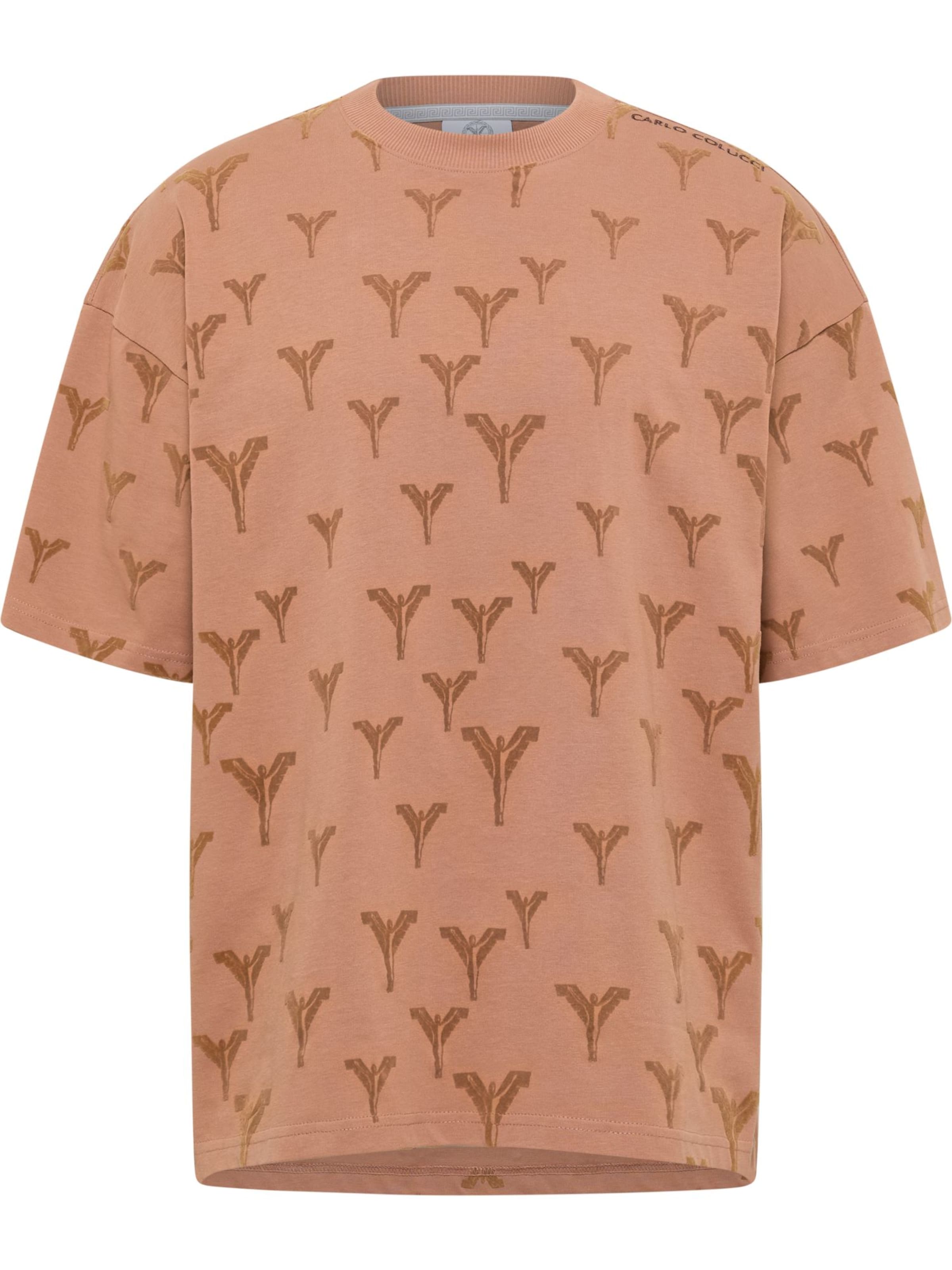 T-Shirt ' Fasan ' Carlo Colucci en marron : devant