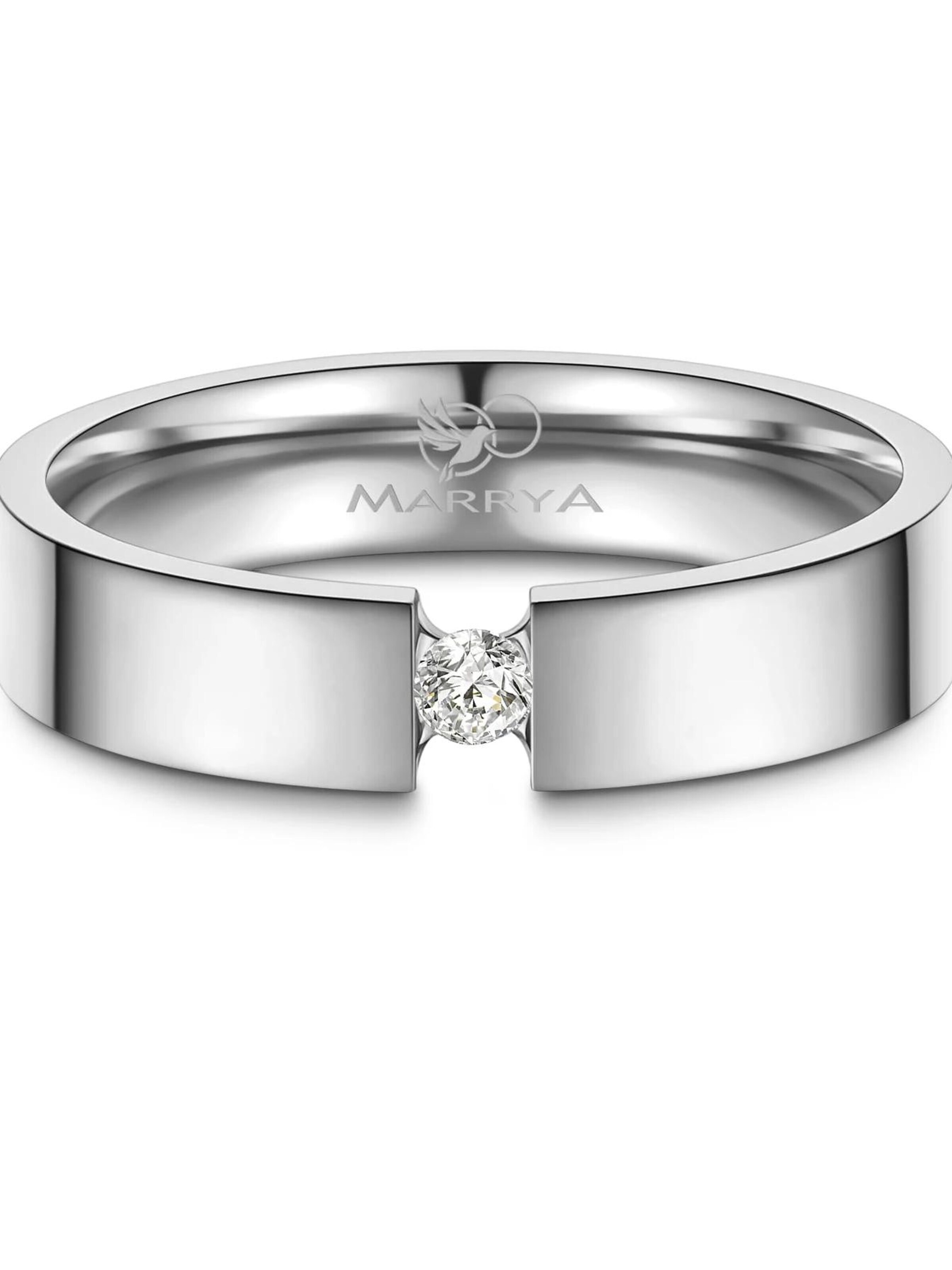 Anello 'MARRYA ES-43 Eheringe aus Edelstahl' di MARRYA in argento