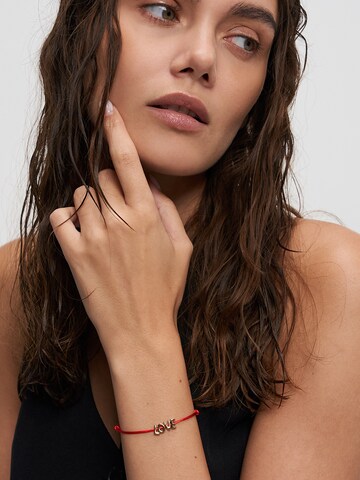 Echtzeit Armband in Rot: Vorderseite