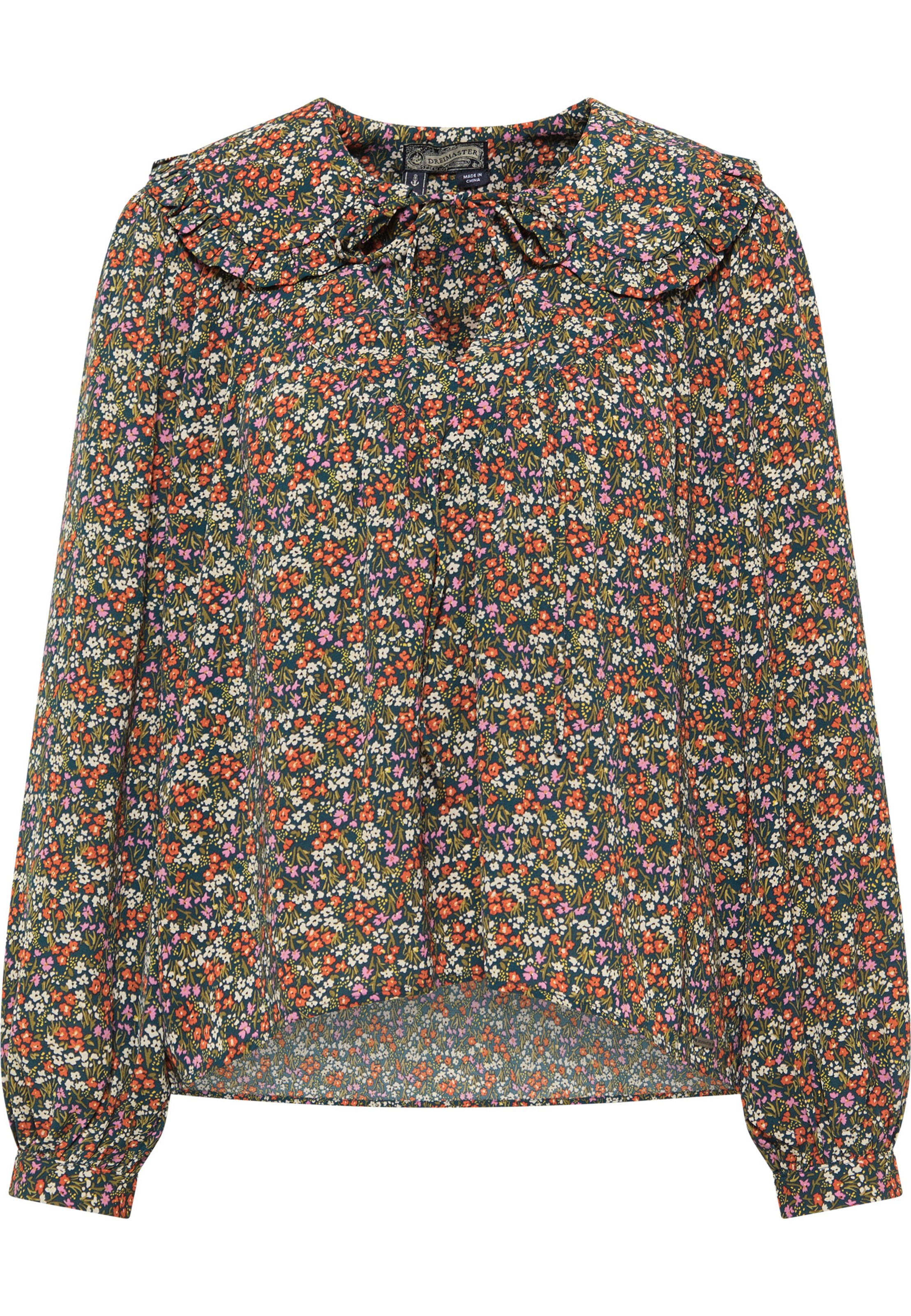 sarkans DreiMaster Vintage Blūze: no priekšpuses