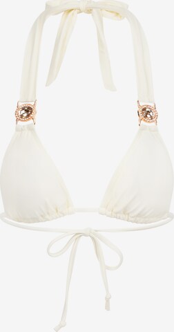 Triangle Hauts de bikini 'Amour' Moda Minx en blanc : devant