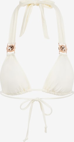 Triangle Hauts de bikini 'Amour' Moda Minx en blanc : devant