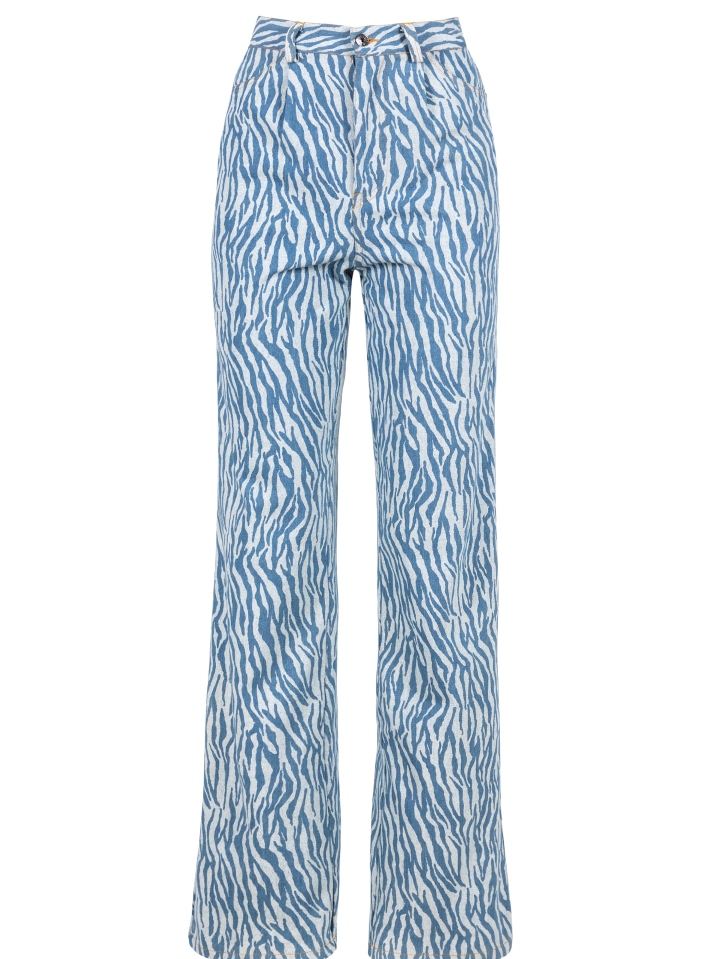 Laurella Regular Trousers in Blue: front
