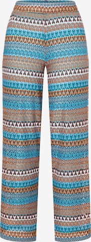 MORE & MORE - Perna larga Calças em mistura de cores: frente