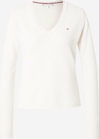 TOMMY HILFIGER Sweater in White: front