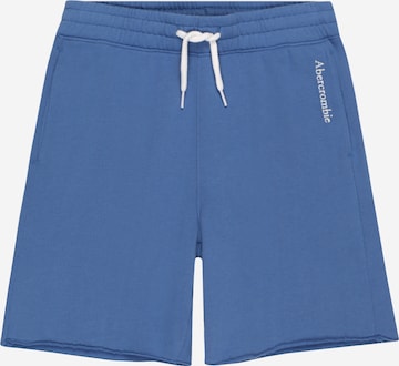Abercrombie & Fitch Loosefit Kalhoty – modrá: přední strana