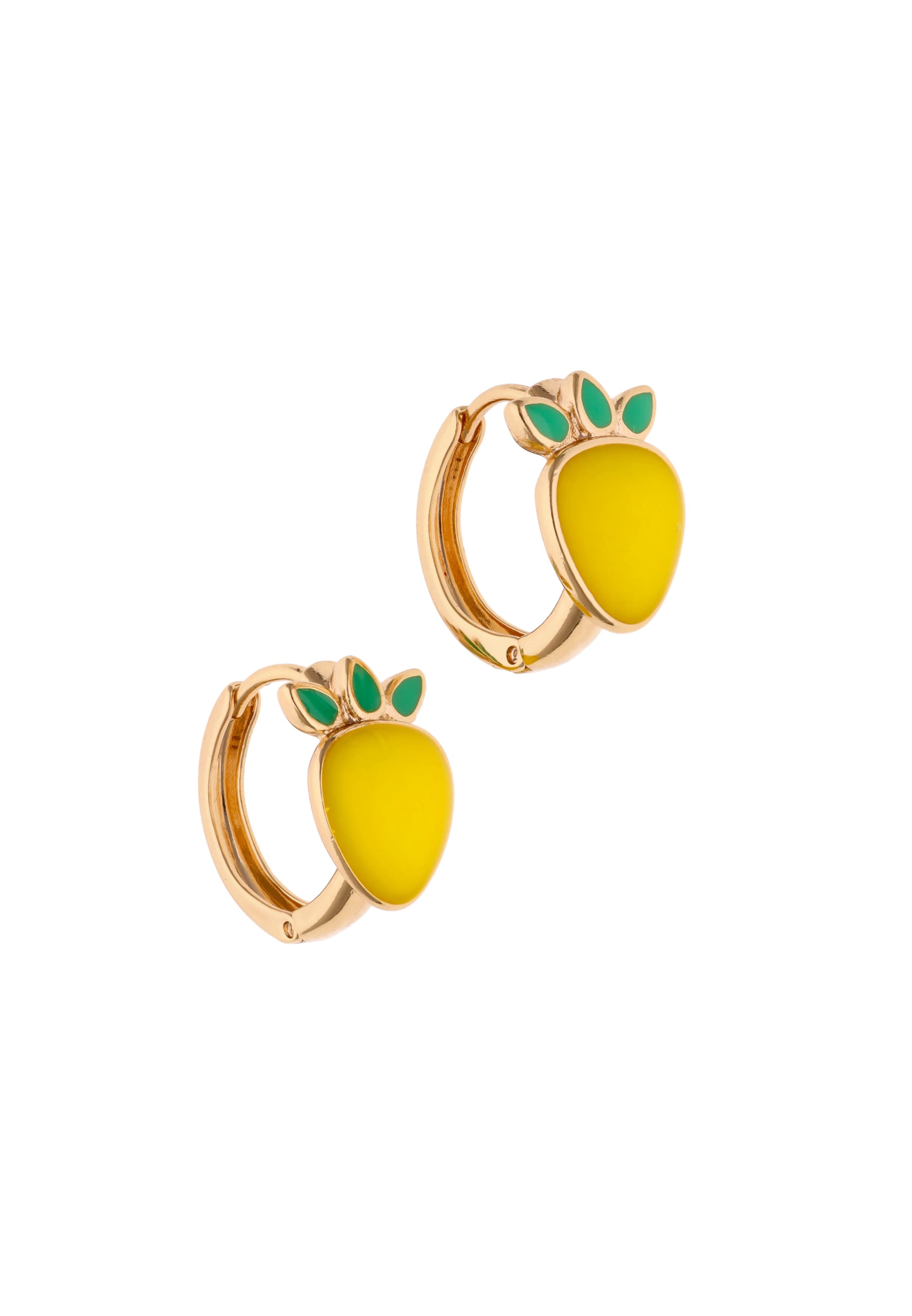 MYMO - Pendientes en amarillo: frente