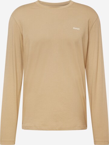 HUGO T-shirt 'Derol222' i brun: framsida