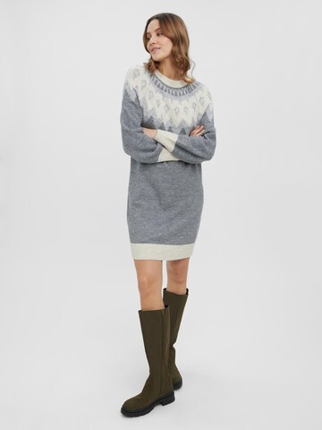 VERO MODA Knitted dress 'Simone' in Grey