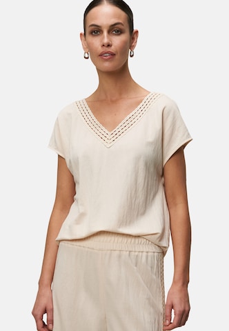 T-shirt zero en beige : devant