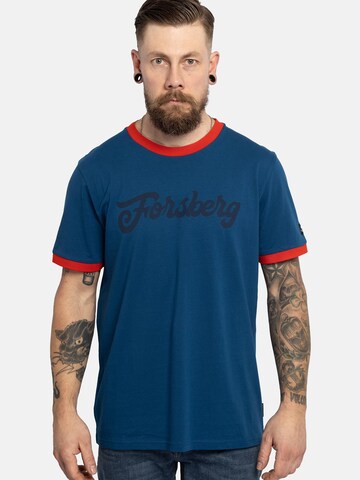 FORSBERG Shirt 'mit Vintage Logo' in Blue