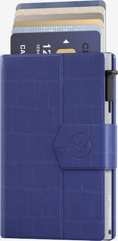 Prowallet Wallet 'Pasjeshouder Plus Croco' in Blue: front