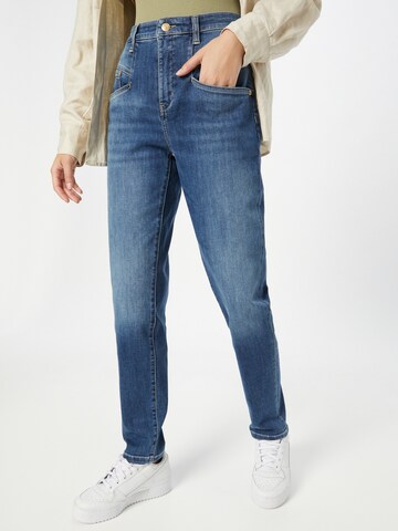 MAC Tapered Jeans 'Rich Carrot' in Blauw: voorkant